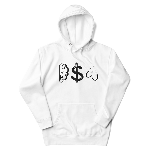 Unisex Embroidered Hoodie • White