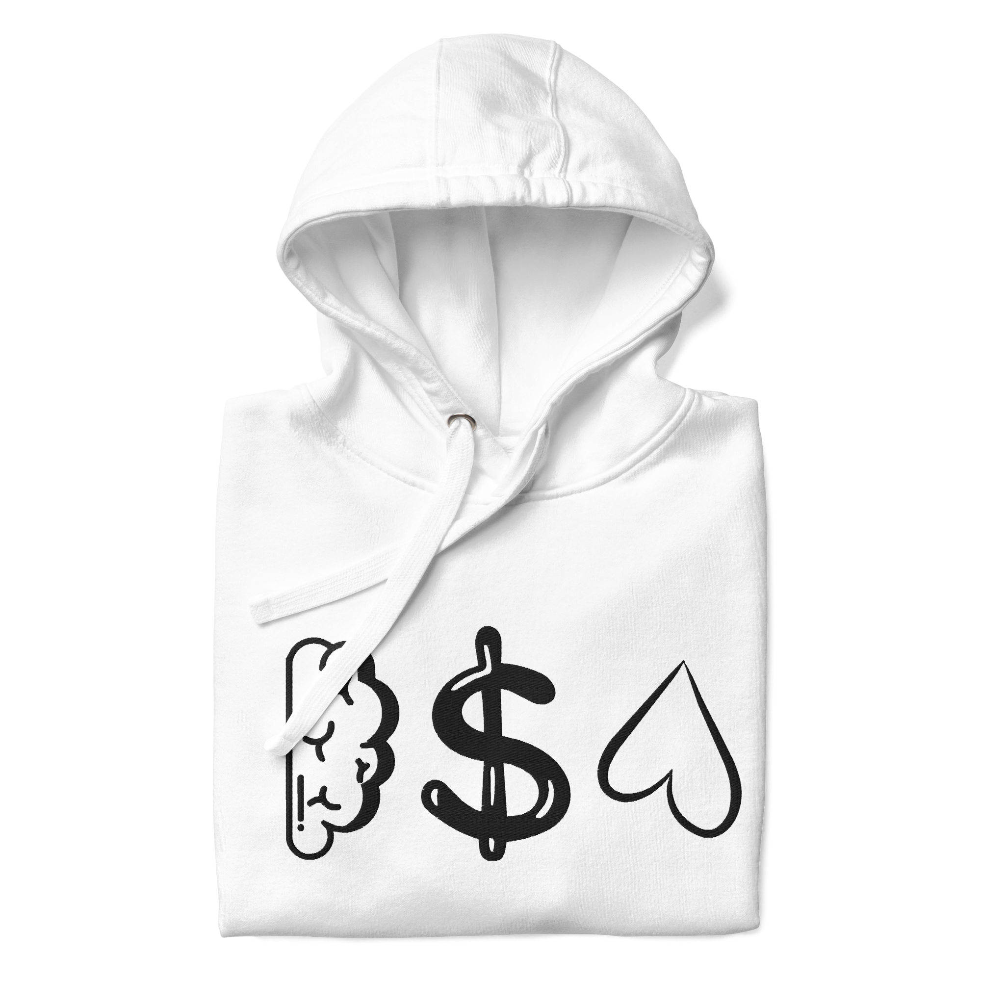 Unisex Embroidered Hoodie • White